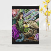 Freunde von Fairy und Newt Karte (Gelbe Blume)
