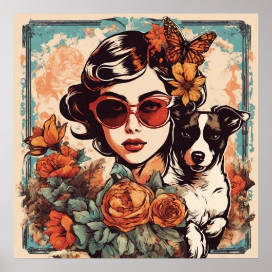 Freunde von Mädchen und Hunden Poster (Vorne)