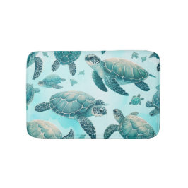 Freunde von Meeresschildkröten Badematte