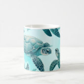 Freunde von Meeresschildkröten Kaffeetasse (Mittel)