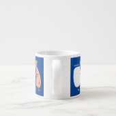 Freunde von niedlichem Sushi-Reis Cartoon Espressotasse (Rückseite)