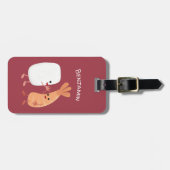 Freunde von niedlichem Sushi-Reis Cartoon Gepäckanhänger (Vorderseite horizontal)