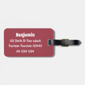 Freunde von niedlichem Sushi-Reis Cartoon Gepäckanhänger (Rückseite horizontal)