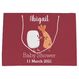 Freunde von niedlichem Sushi-Reis Cartoon Große Geschenktüte