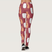 Freunde von niedlichem Sushi-Reis Cartoon Leggings (Rückseite)