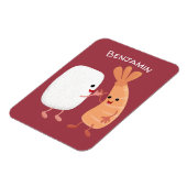 Freunde von niedlichem Sushi-Reis Cartoon Magnet (Linke Seite)