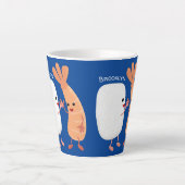 Freunde von niedlichem Sushi-Reis Cartoon Milchtasse (Vorderseite)