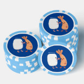 Freunde von niedlichem Sushi-Reis Cartoon Pokerchips (Stapel)
