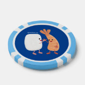 Freunde von niedlichem Sushi-Reis Cartoon Pokerchips (Einzeln)