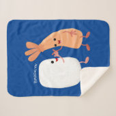 Freunde von niedlichem Sushi-Reis Cartoon Sherpadecke (Vorderseite (Horizontal))