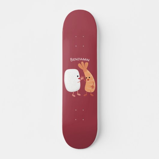 Freunde von niedlichem Sushi-Reis Cartoon Skateboard (Vorne)