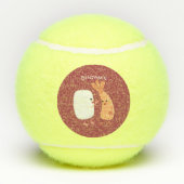 Freunde von niedlichem Sushi-Reis Cartoon Tennisbälle (Rückseite)