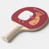 Freunde von niedlichem Sushi-Reis Cartoon Tischtennis Schläger (Vorderseite)
