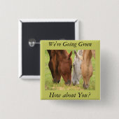 Freunde von Pferden Button (Vorne & Hinten)