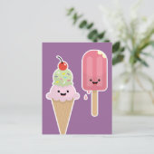 Freunde von Popsim & Ice Postkarte (Stehend Vorderseite)