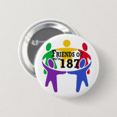 Freunde von PS/IS 187 Knopf Button (Vorne & Hinten)