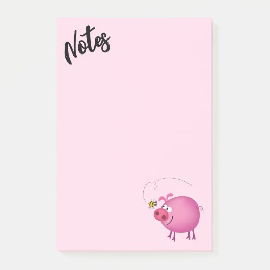 Freunde von Schweinefleisch und Bienen Post-it Klebezettel (Vorderseite)