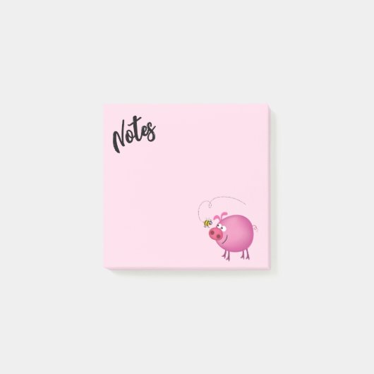 Freunde von Schweinefleisch und Bienen Post-it Klebezettel (Vorderseite)