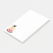 Freunde von Schweinehähnchen und Maus Funny Sticky Post-it Klebezettel (angewinkelt)