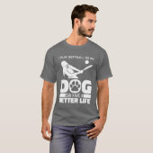 Freunde von Softball Dog T-Shirt (Vorne ganz)