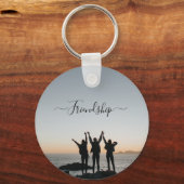 Freunde während des Mono-Gramm-Schlüsselanhängers Schlüsselanhänger (Vorderseite)