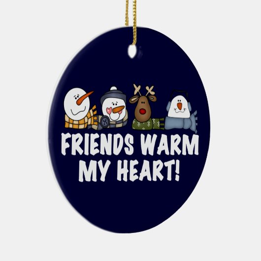 Freunde warmen mein Herz Keepake Ornament (Rechts)