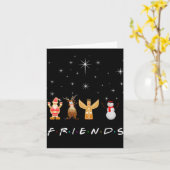 Freunde Weihnachten Karte (Gelbe Blume)