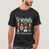 Freunde Weihnachten T-Shirt (Vorderseite)