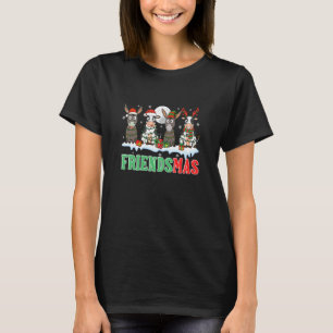 Freunde Weihnachtsgruppe Santa Rentier Elf Maultie T-Shirt