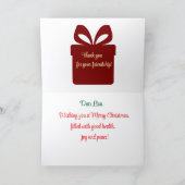 Freunde, Weihnachtskarte Karte (Innenseite)