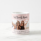 Freunde werden für immer rosa Foto Kaffeetasse (Mittel)
