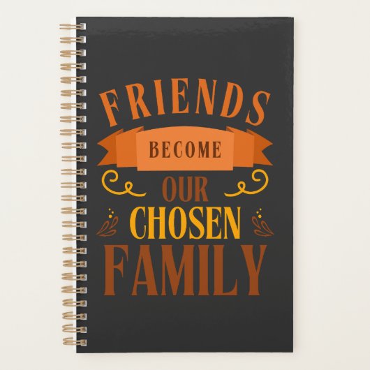 Freunde werden unser ausgewählter Tag der Familien Planer (Vorderseite)