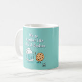 Freunde wie Milch und Keks Kaffeetasse (Vorderseite Links)