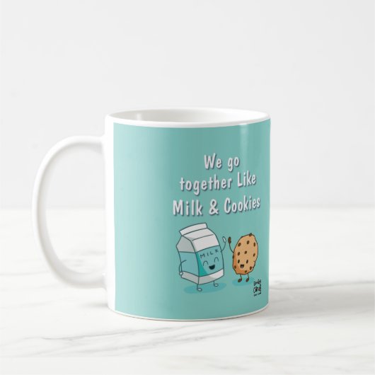 Freunde wie Milch und Keks Kaffeetasse (Links)
