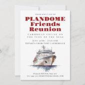 Freunde Wiedersehen Cruise Vacation Einladung (Vorderseite)