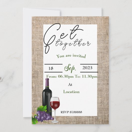 Freunde Wiedersehen Einladung (Vorderseite)