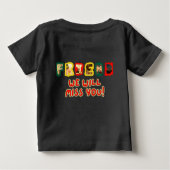 Freunde, wir werden dich vermissen" T - Shirt (Rückseite)