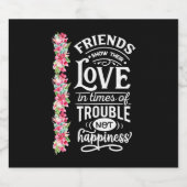 Freunde zeigen ihre Liebe Bierflaschenetikett (Einzelnes Label)