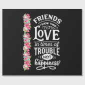 Freunde zeigen ihre Liebe Geschenkpapier (Flach)