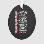 Freunde zeigen ihre Liebe Ornament (Vorderseite)