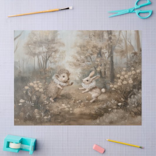 Freunde - Zierpapier für Ölgemälde Seidenpapier (Basteln)