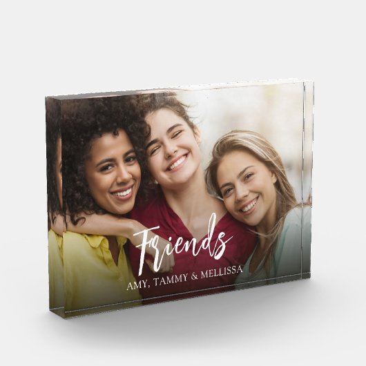 Freunde Zitat Foto Einfache Typografie (Links)