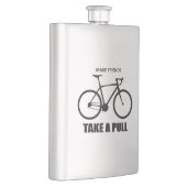 Freunde zum Fahrradfahren machen Flachmann (Rechts)