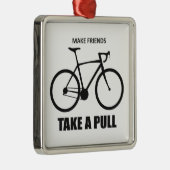 Freunde zum Fahrradfahren machen Ornament Aus Metall (Rechts)