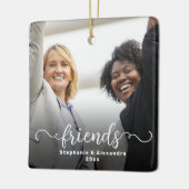 Freunde zweiseitiges, kurzes Skriptüberlagerungs-F Keramikornament (Links)