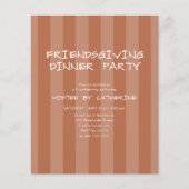 Freundes-Dankfest-Essen mit Budget Flyer (Vorne)