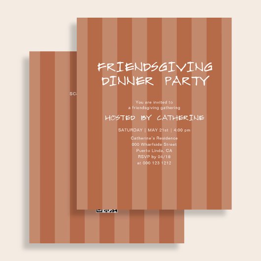 Freundes-Dankfest-Essen mit Budget Flyer