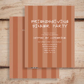 Freundes-Dankfest-Essen mit Budget Flyer