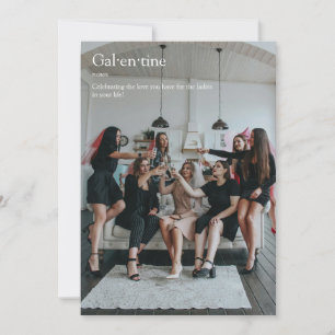 Freundes Foto Galentine's Day Definitionskarte Feiertagskarte