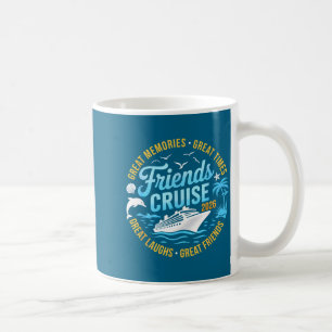 Freundes-Kreuzfahrt Matching-Gruppen-Urlaubsdesign Kaffeetasse